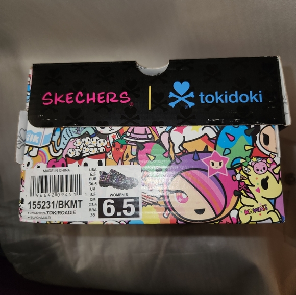 Skechers Tokidoki Roadies Colorful Character Print Sneakers - Picture 2 of 4